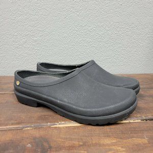 BOGS Sauvi Flora Garden Clogs Low Slip On Black Waterproof 72350-001 Women's 8